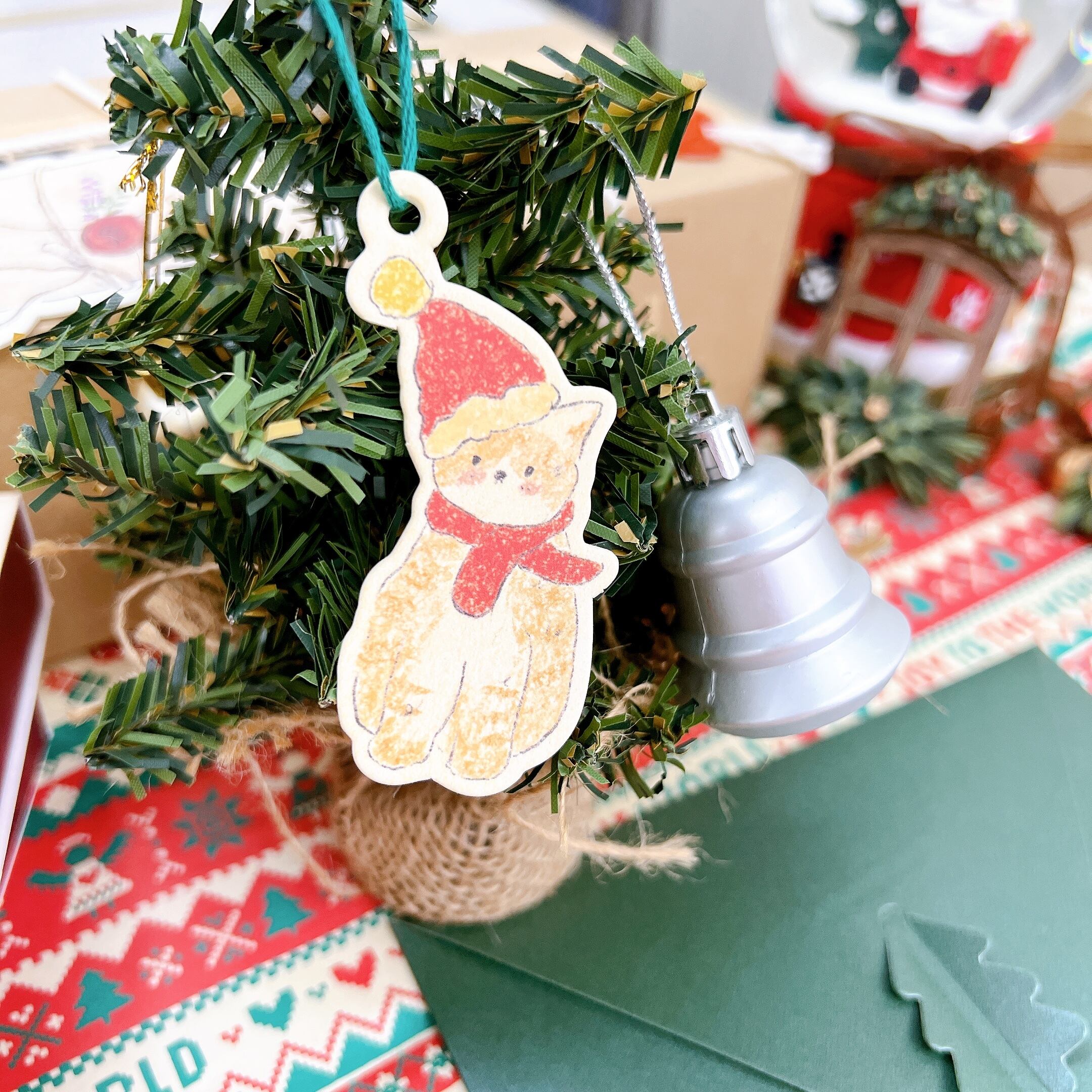 クリスマスモチーフ メッセージカード オーナメント 5種類セット