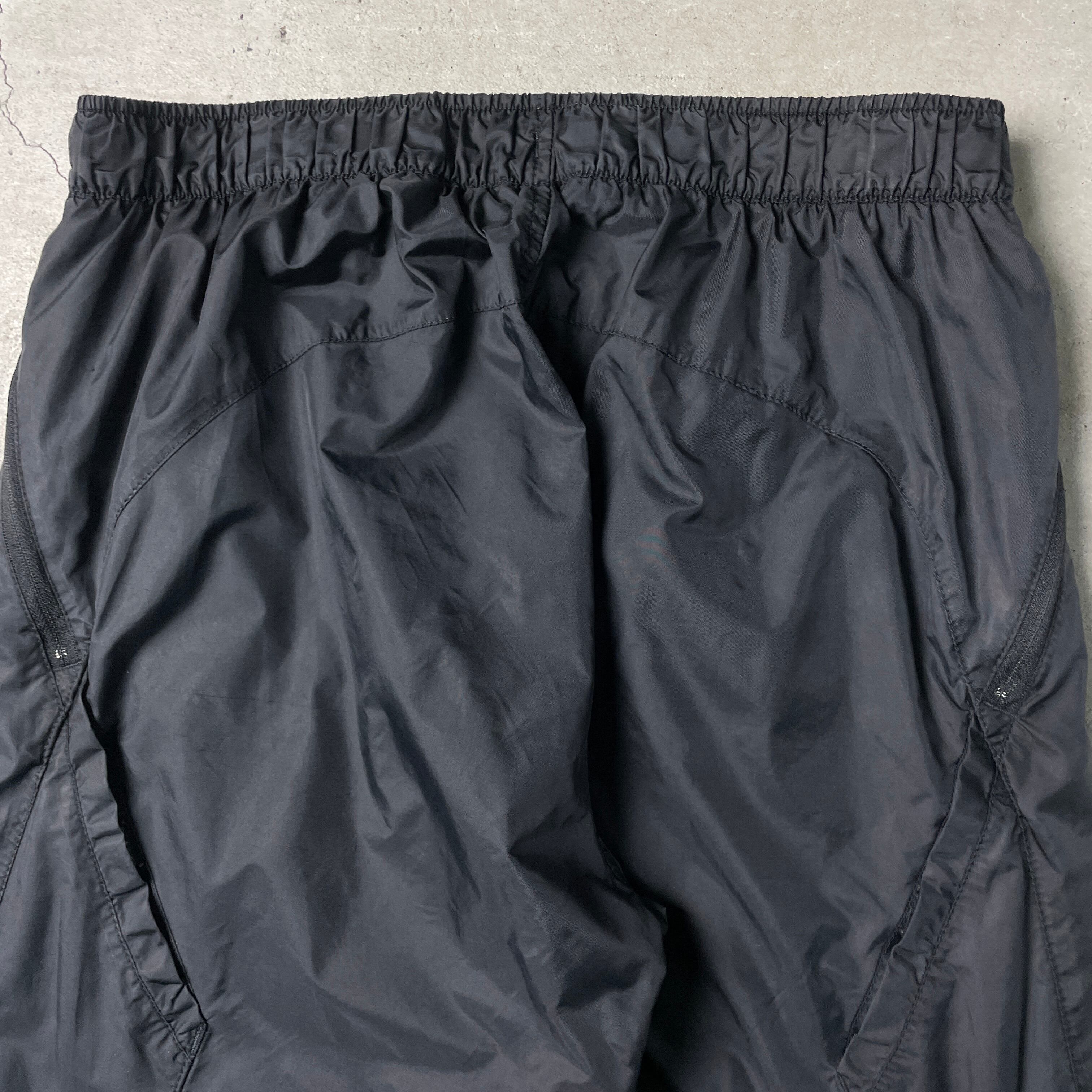 00年代 NIKE ナイキ スウォッシュロゴ刺繍 サイドジップ ナイロン