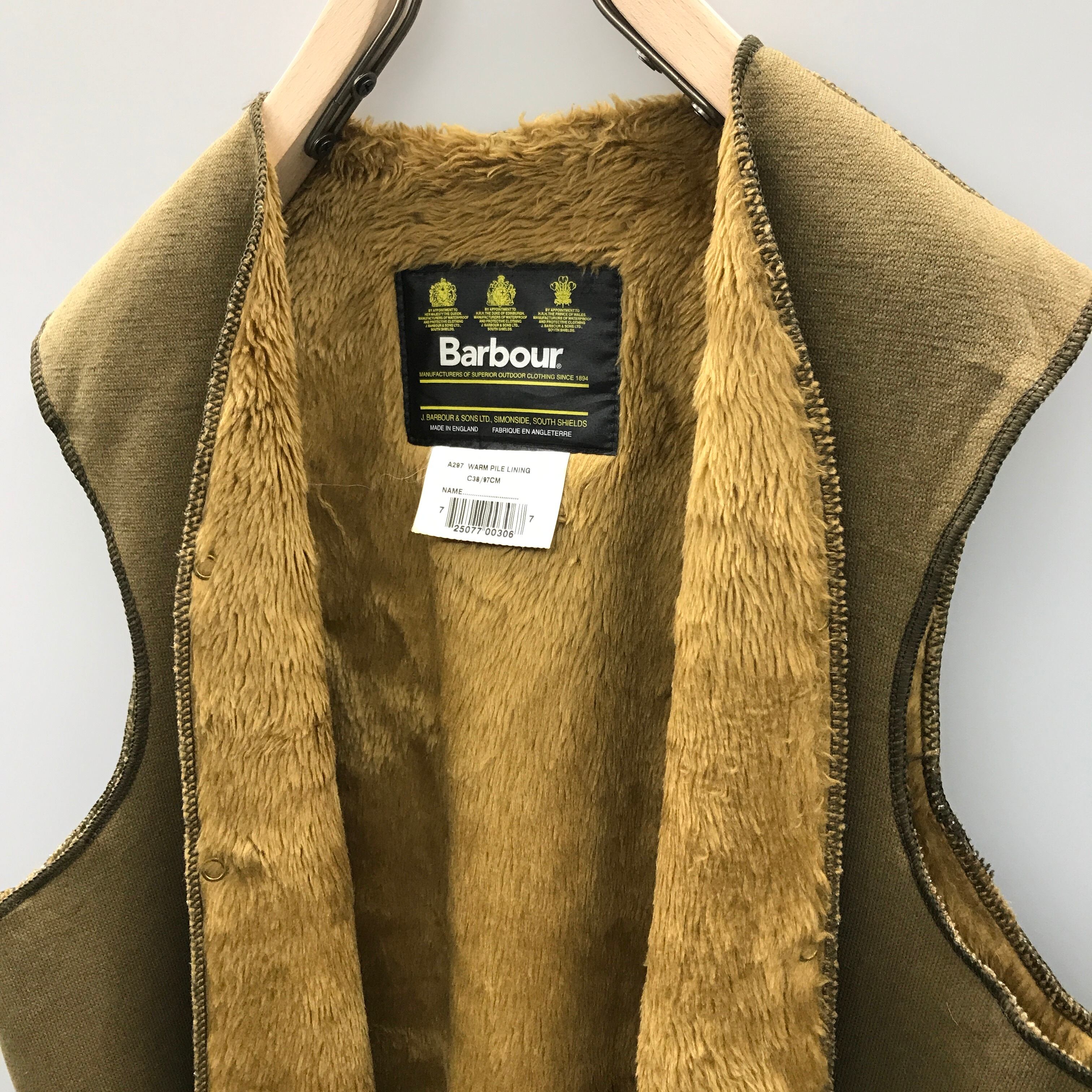 Barbour バブアー A297 パイルライナー C38 英国製