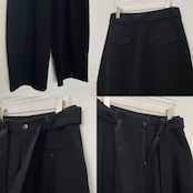 Tie belt wide curve PT/black