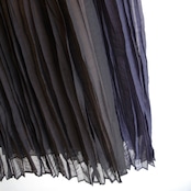 SIWALY  Sheer Rough Pleats Skirt