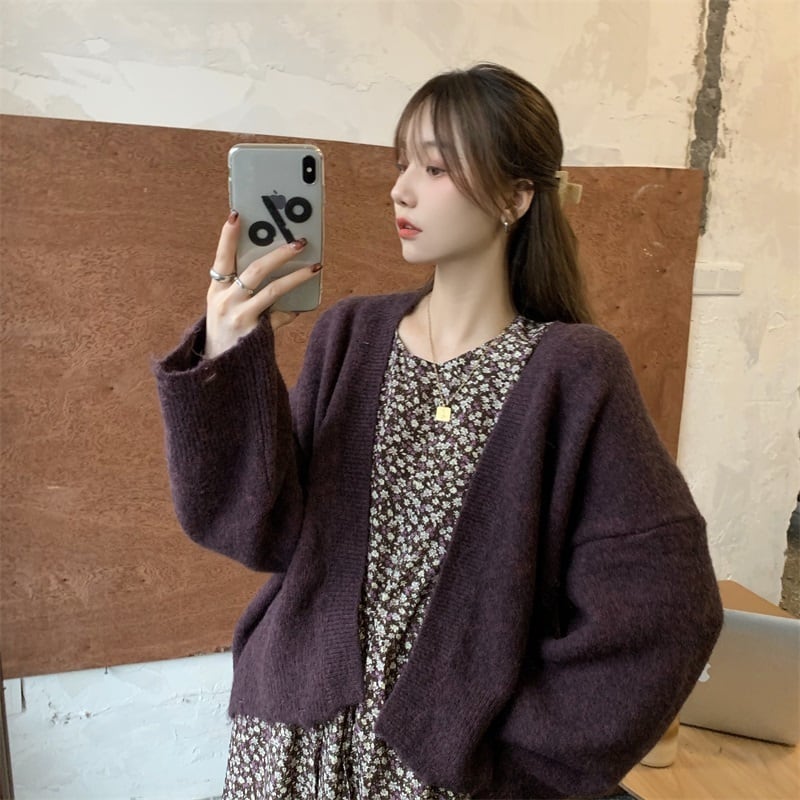 スタイル薄手花柄 お花 フラワードレス ワンピースカーディガン 上着