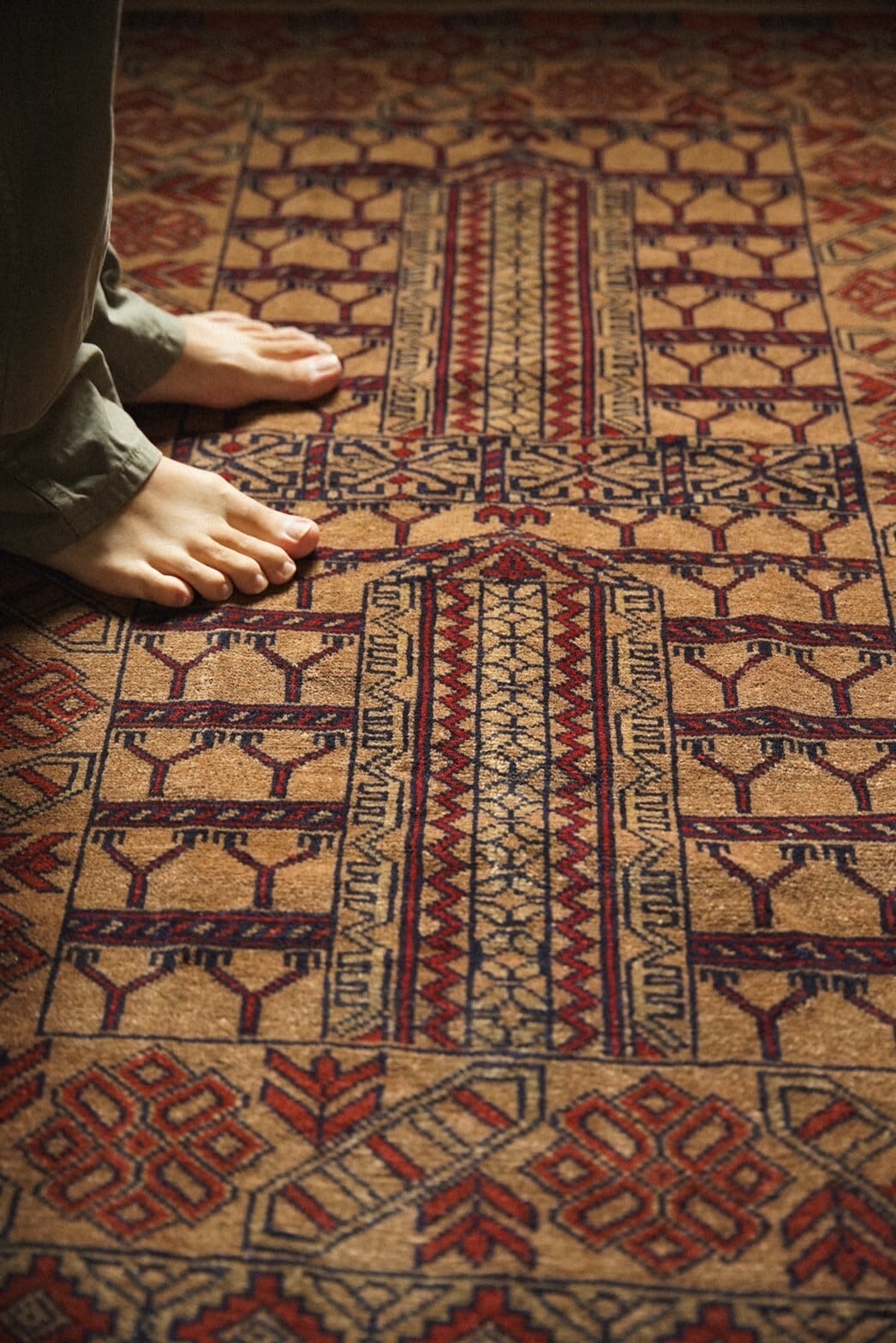 955 -Vintage Turkmen rug