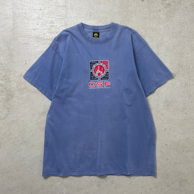 USA製 OSIRIS SKATEBOARD PRODUCT オシリス ロゴプリントTシャツ メンズM相当 古着 スケート 青 スカイブルー【Tシャツ】/ブルー