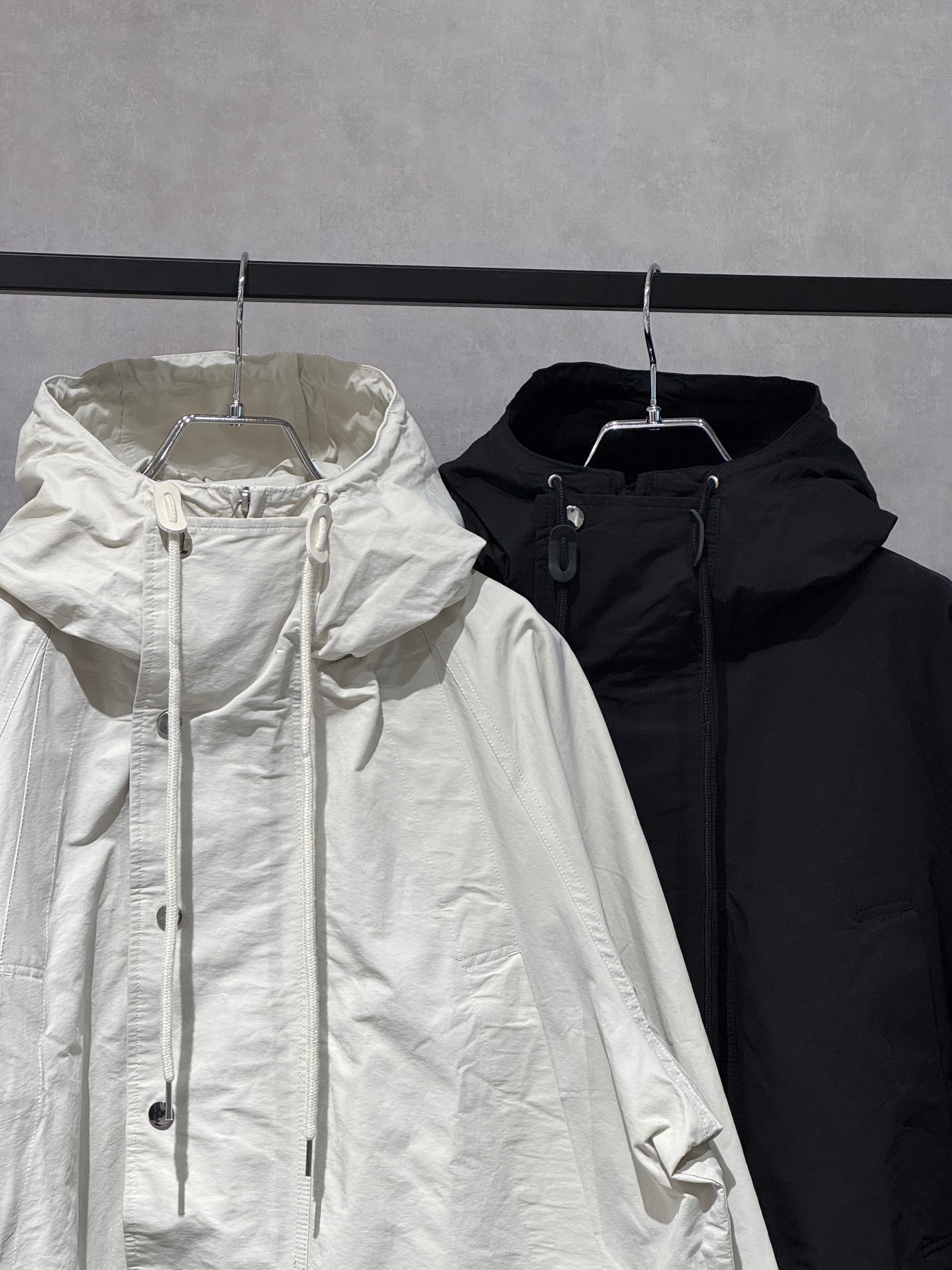 hood blouson coat