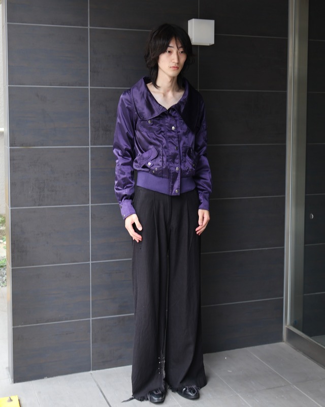 short length zip snap blouson