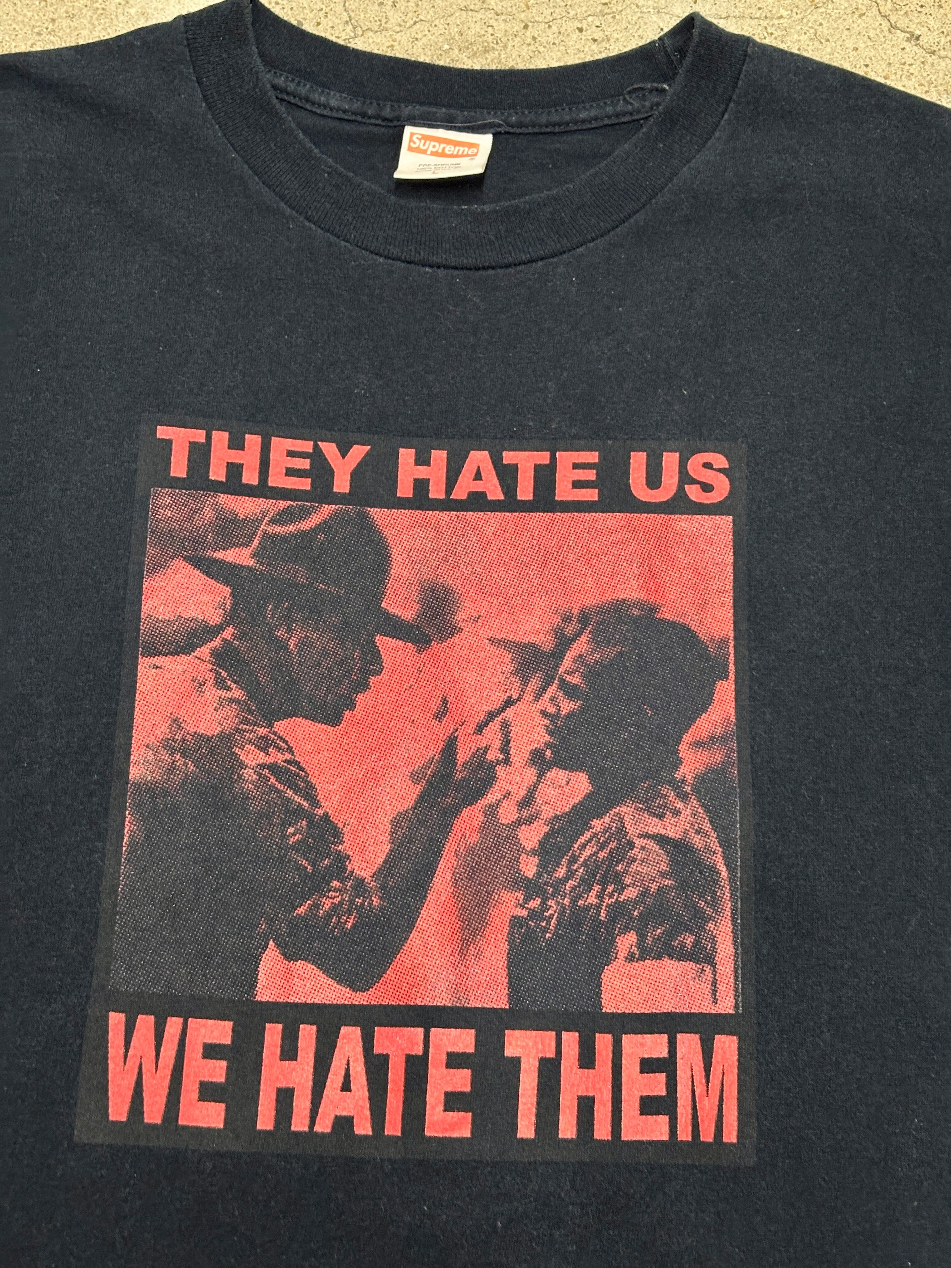 00s SUPREME/06AW THEY HATE US Tee/L/フォトプリントTシャツ