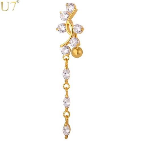 【送料無料】 レディース リング 指輪 カラー クリスタル 腹 ボタン 夏 ボディ ネーブル ピアス 80001834