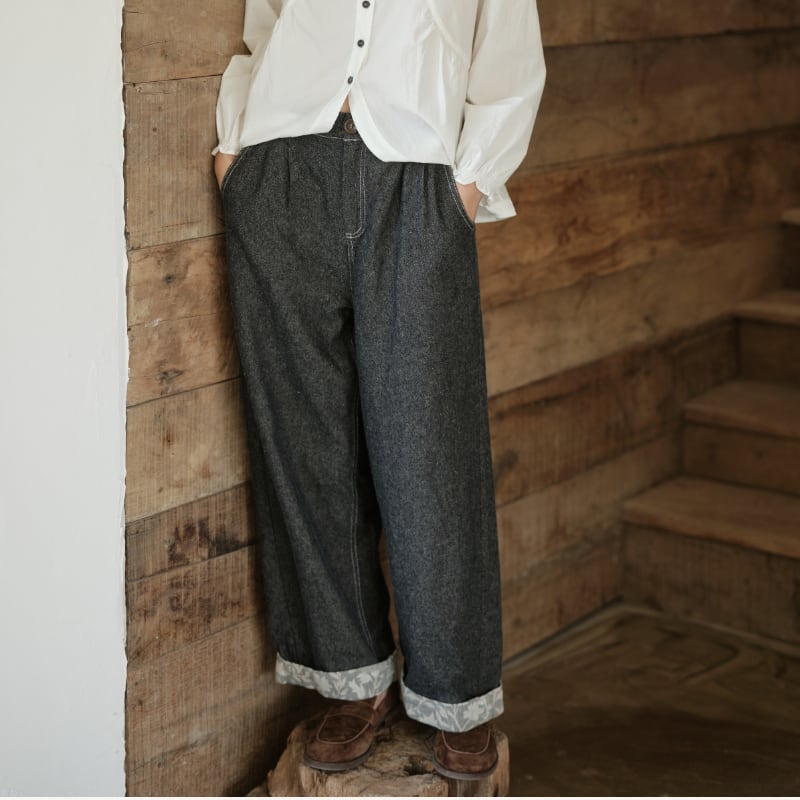 ストレートワイドレッグパンツ M1987