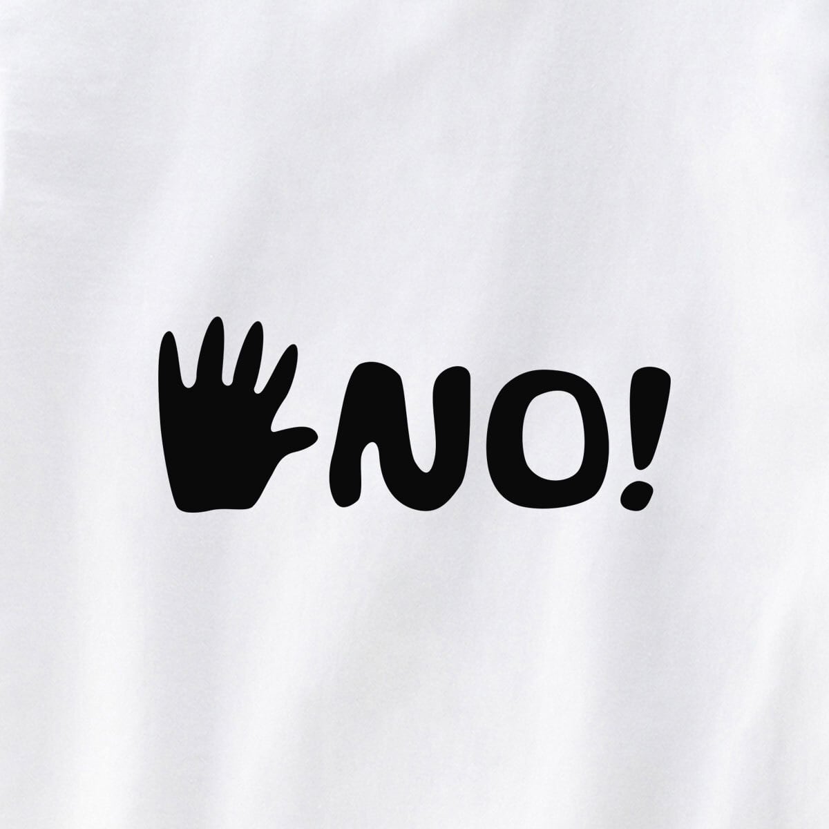 NO! おもしろTシャツ os60 シンプル クール ロゴTシャツ