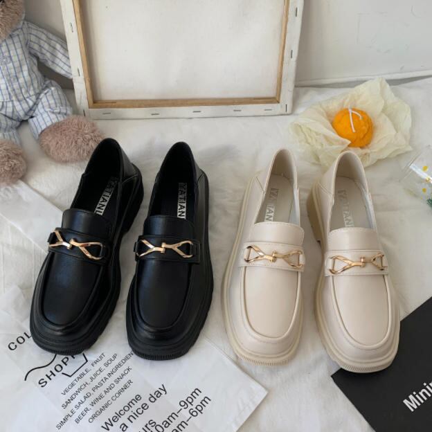 ローファー 靴 レディース 大人可愛い カジュアル レトロ おしゃれ シンプル お出かけ Luluca 韓国トレンドファッションluluca ルルカ