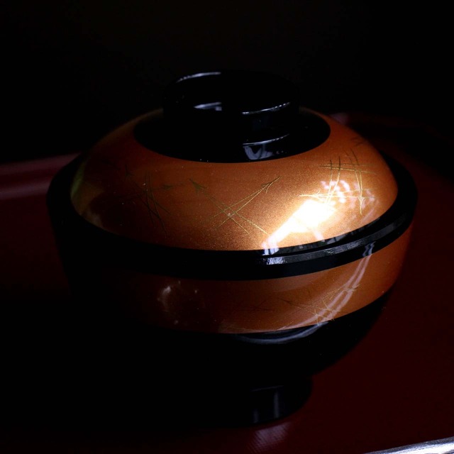 26226　金帯松葉　越前椀（食器洗浄機対応）