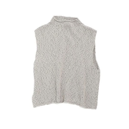 evam eva ｜organic cotton slub vest （grege）