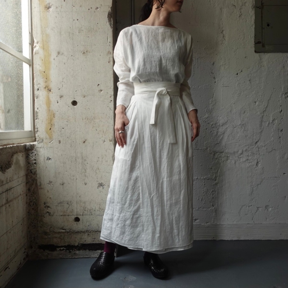 ŠP（エシュペー）1/60LINEN/APRON ONEPIECE | KIKIRU 