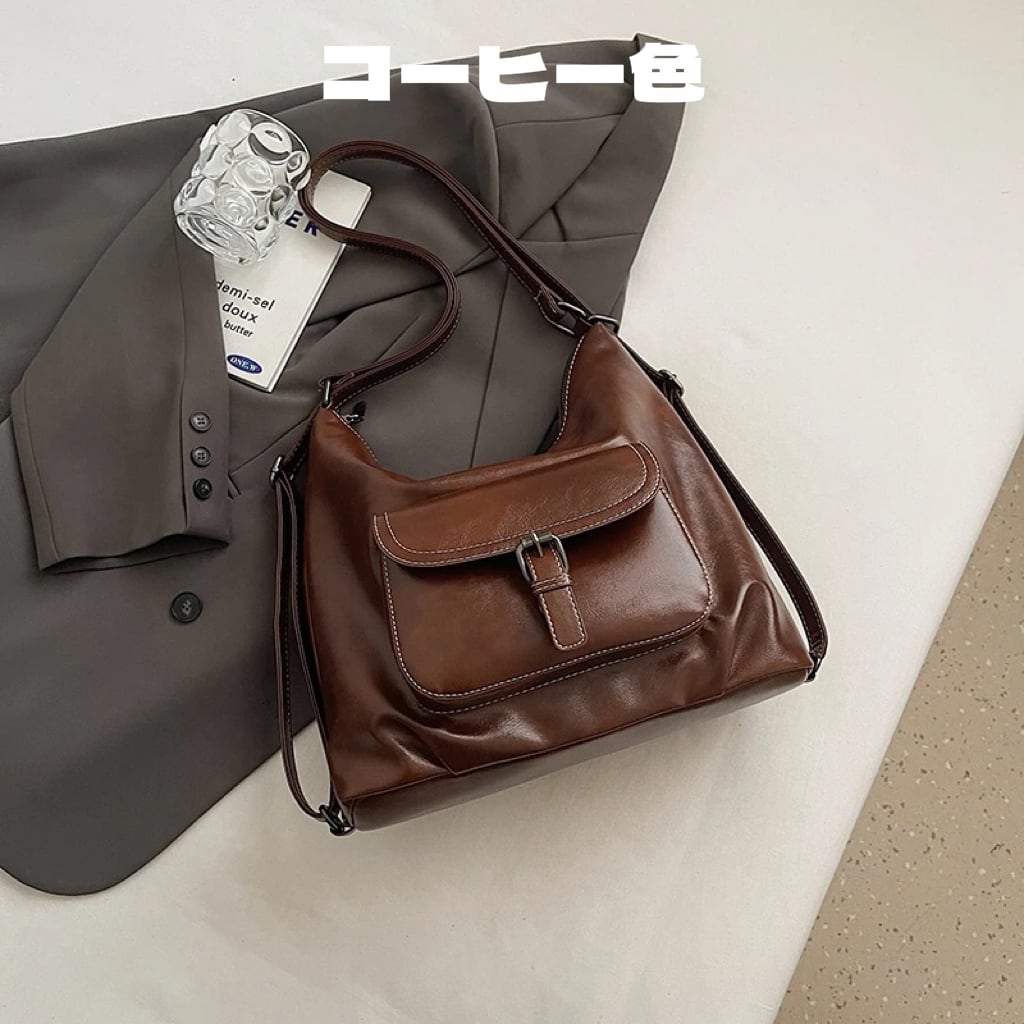 簡易バッグ566784 シンプルでレトロな3WAY 通勤用トートバッグ | 青潮ストア