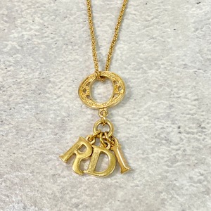 Christian Dior ディオール ロゴ ネックレス ゴールド アクセサリー 3920-202110