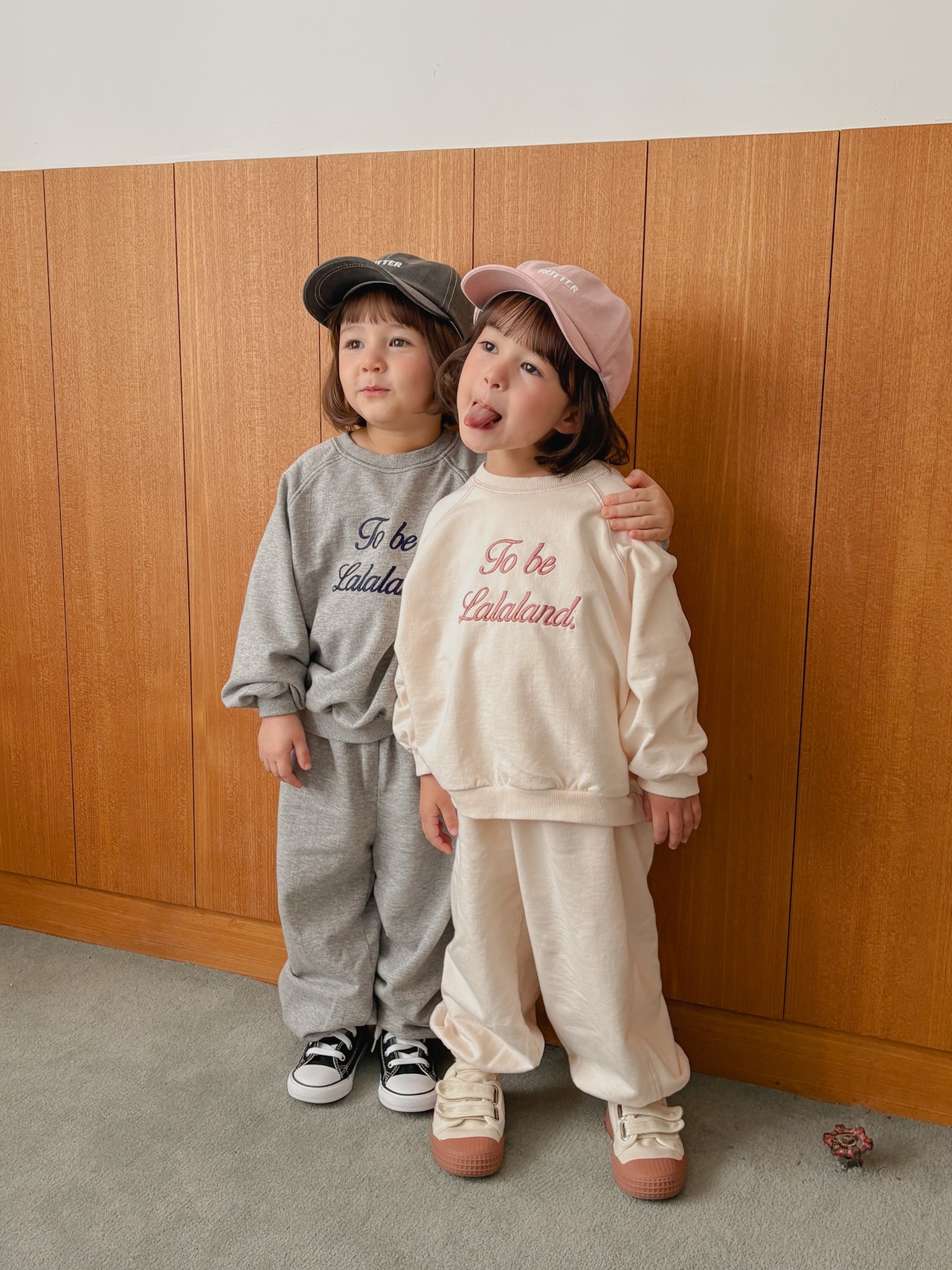 LALALAND 26/SS （Kids）Stitch jogger pants