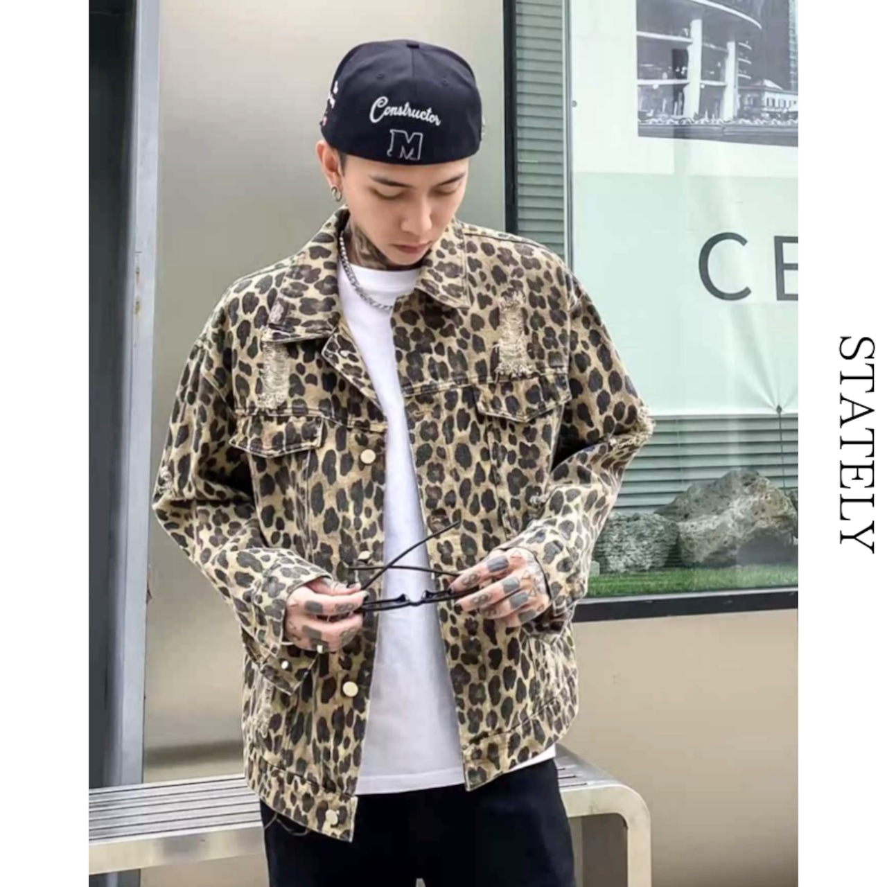 Leopard Vintage デニムジャケット_O13・画像4