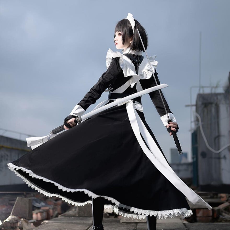 り*り様 シチリアの追憶サイズ クラシカルロングメイド服 ハンドメイド り*り様 シチリアの追憶サイズ クラシカルロングメイド服