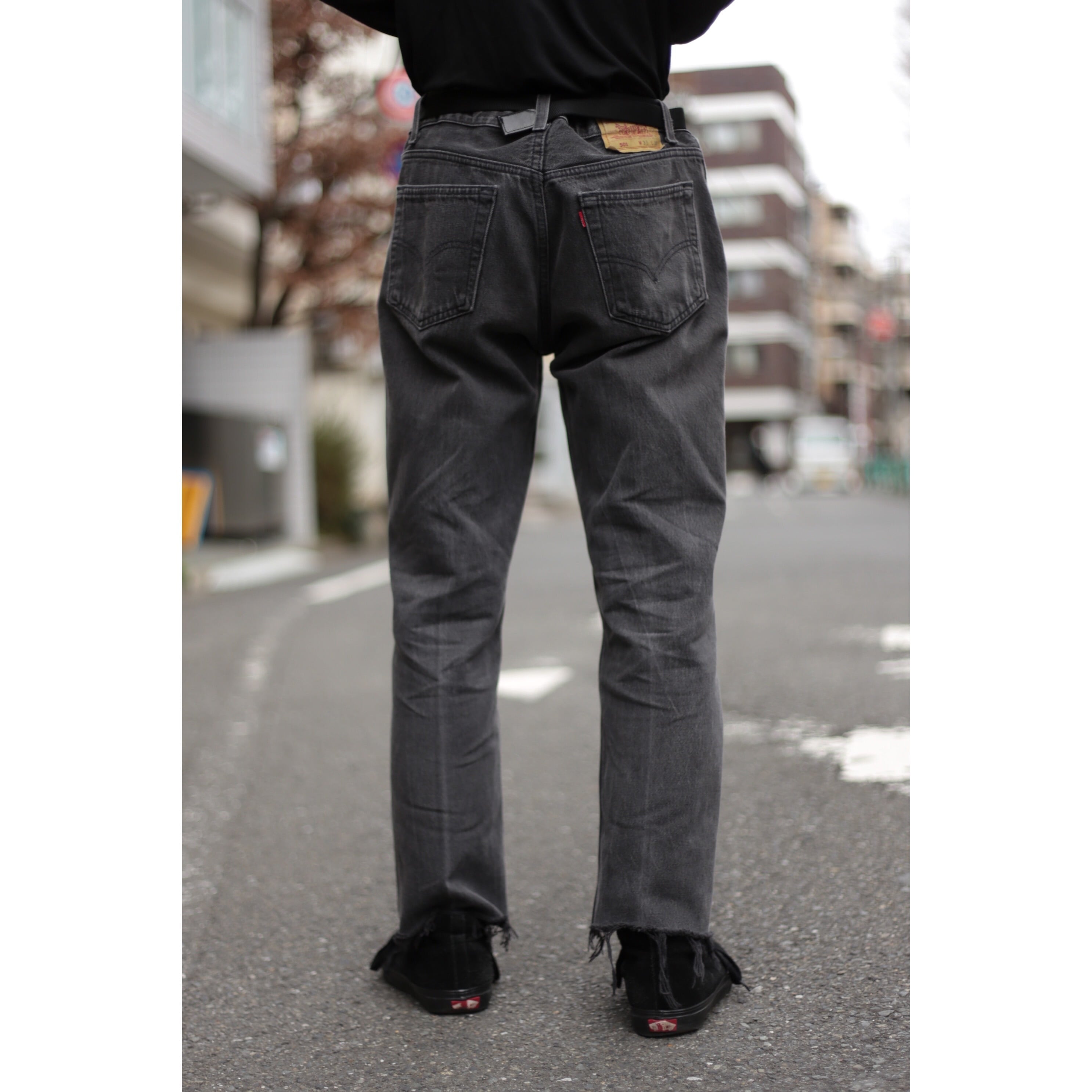 美品　希少　Levi's リーバイス 505 先染めブラック　501