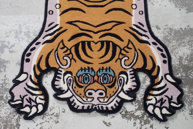 Tibetan Tiger Rug 《Sサイズ•ウール・オリジナル2・マスタードイエロー229》チベタンタイガーラグ