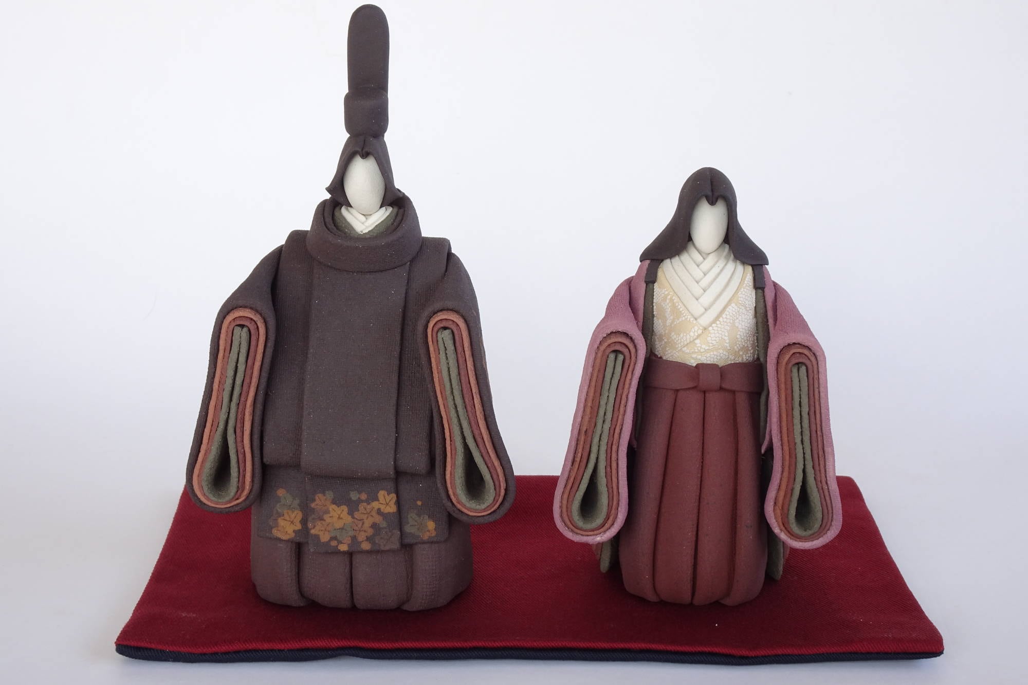 ひな人形 立雛 陶雛 澤りか作 お雛様 コンパクト 水洗い可 桐箱入り