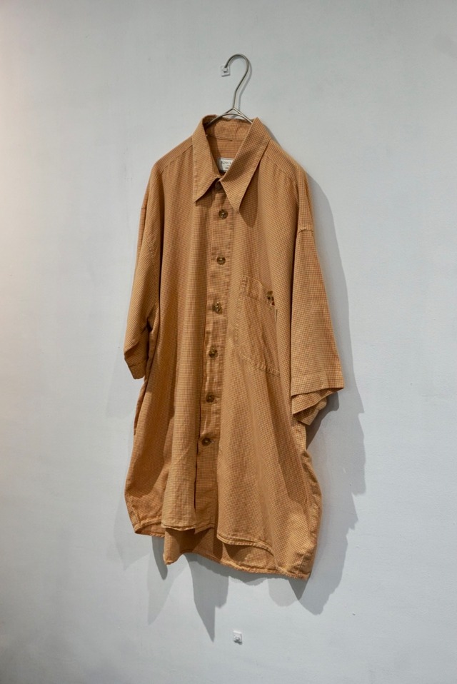 cotton plaid s/s shirt