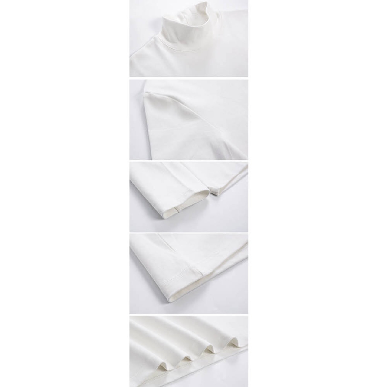 ベーシックモックネックロングTシャツ　MT0080053