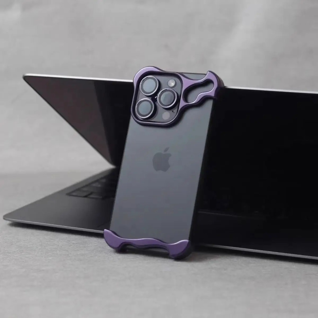 ◆iPhone16シリーズ 対応◆〔For iPhone〕Aluminum Alloy Bumper Phone Case + Lens Film / アルミニウム バンパーケース + レンズ フィルム