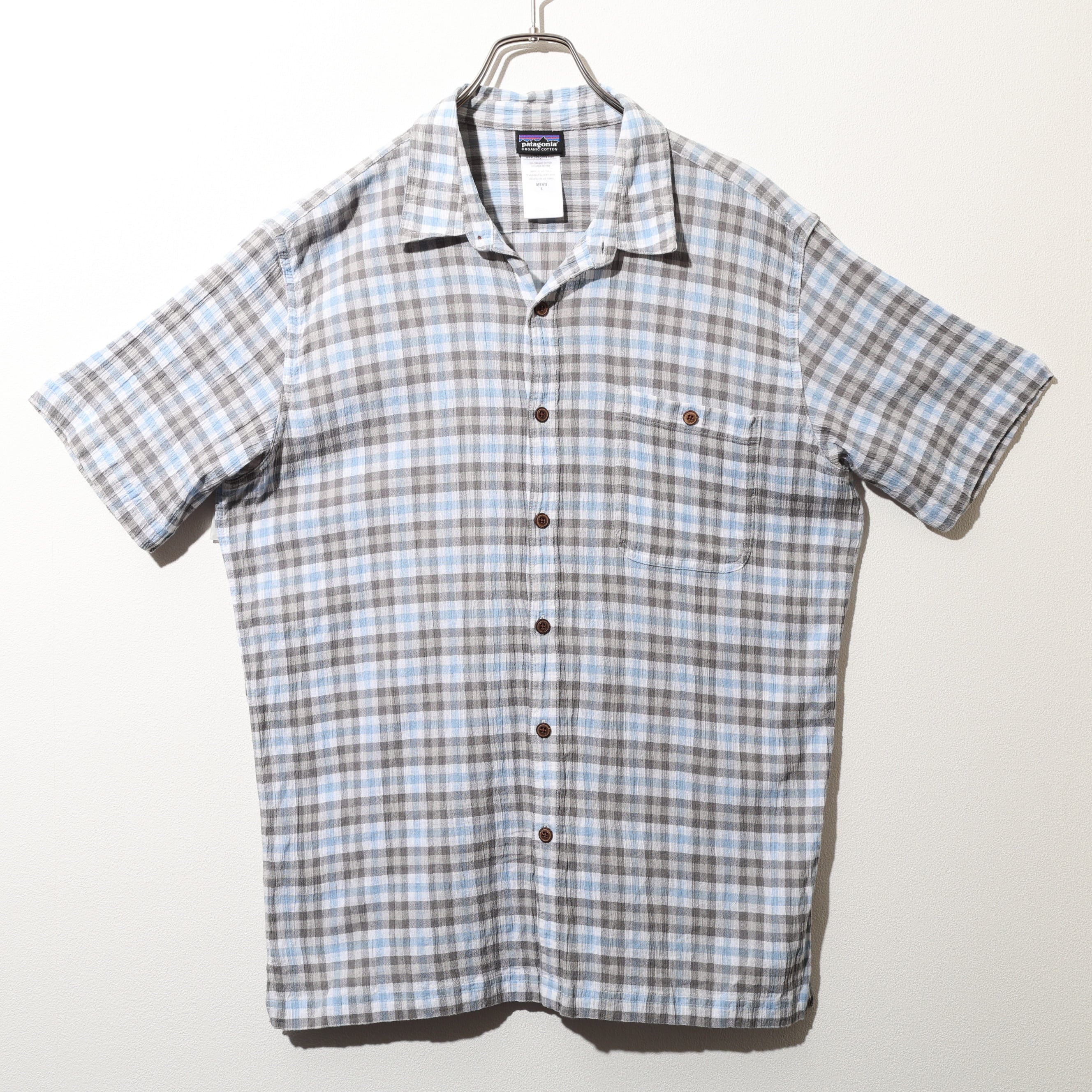 極美品 L 15年 A/C Yarn Dye Shirt Patagonia ACシャツ ヤーンダイ