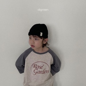 【DIgreen ディグリーン】 コットンライトニット帽　ブラック
