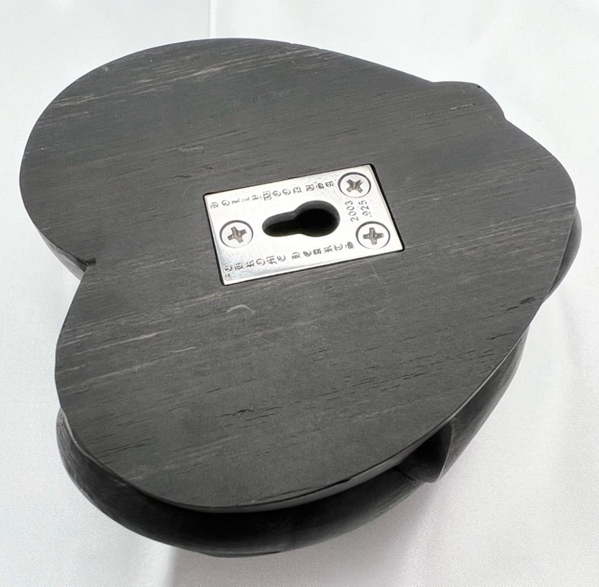 クロムハーツ エボニーハート CHROME HEARTS クロムハーツ エボニーハート オブジェ エボニー製 置物