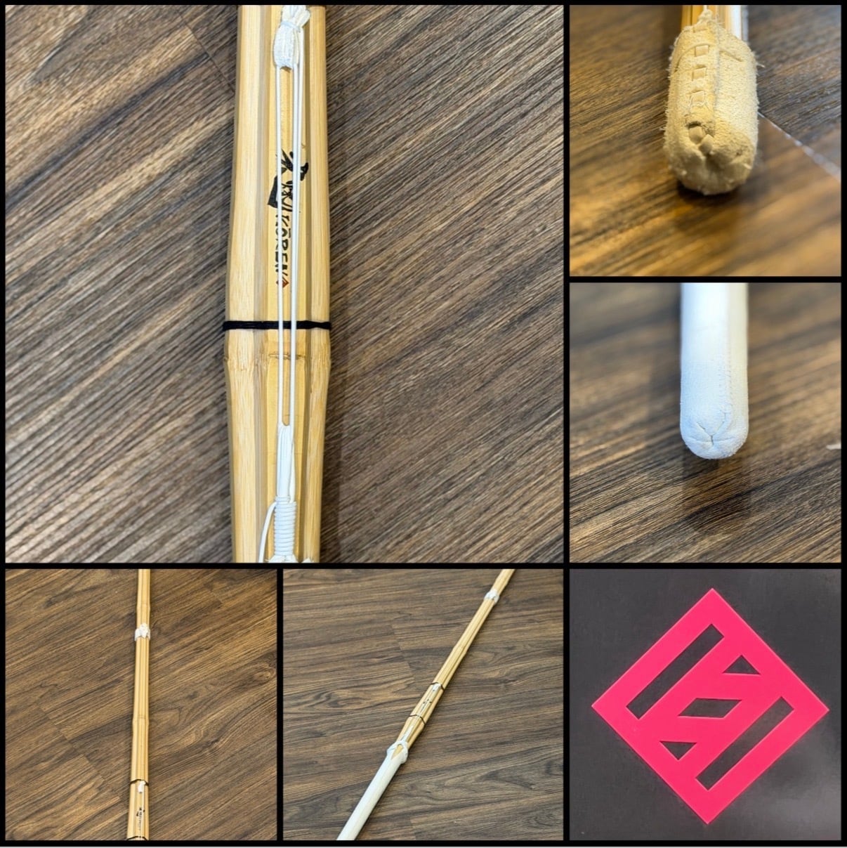 【新登録商品‼️直刀バランス型】【50本限定特価‼】【桂竹】(男子のみ)37〜39直刀特価仕組み竹刀 『光煉』