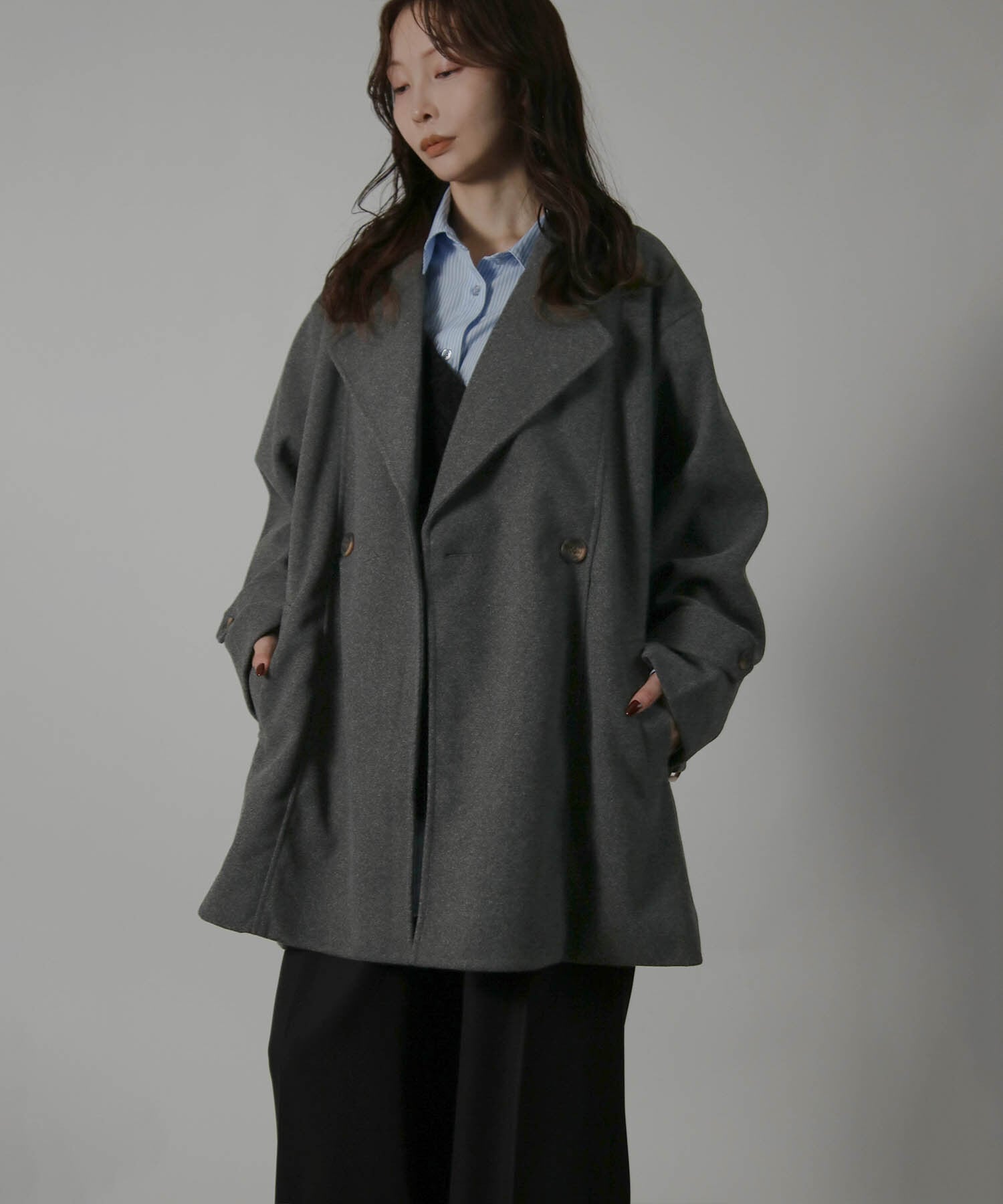 ベルト付きミドル丈コート | SocialGIRL（ソーシャルガール公式）