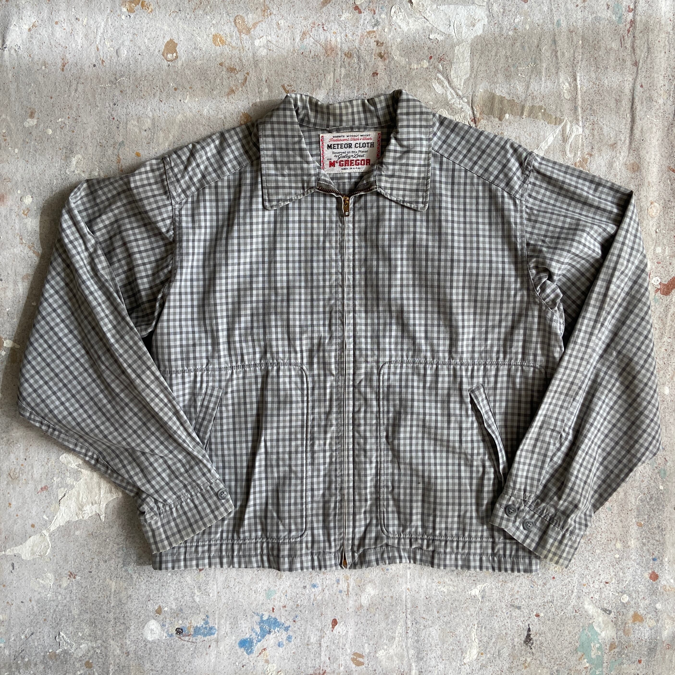 1960s McGREGOR Check Swing Top Size42 L位 Made in USA F749