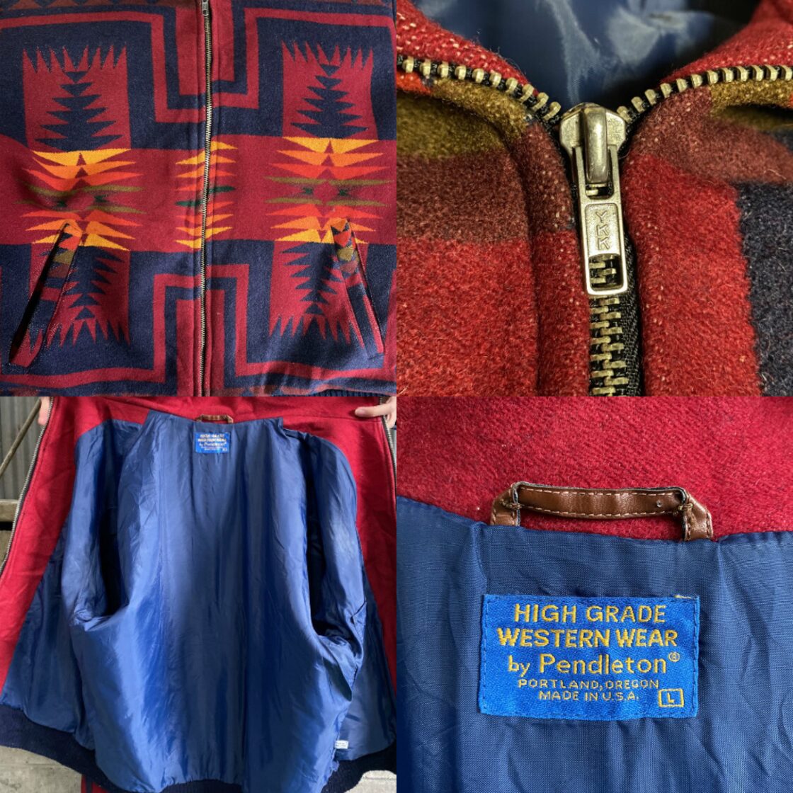 80年代 ビンテージ PENDLETON ペンドルトン ネイティブ柄 ウール 