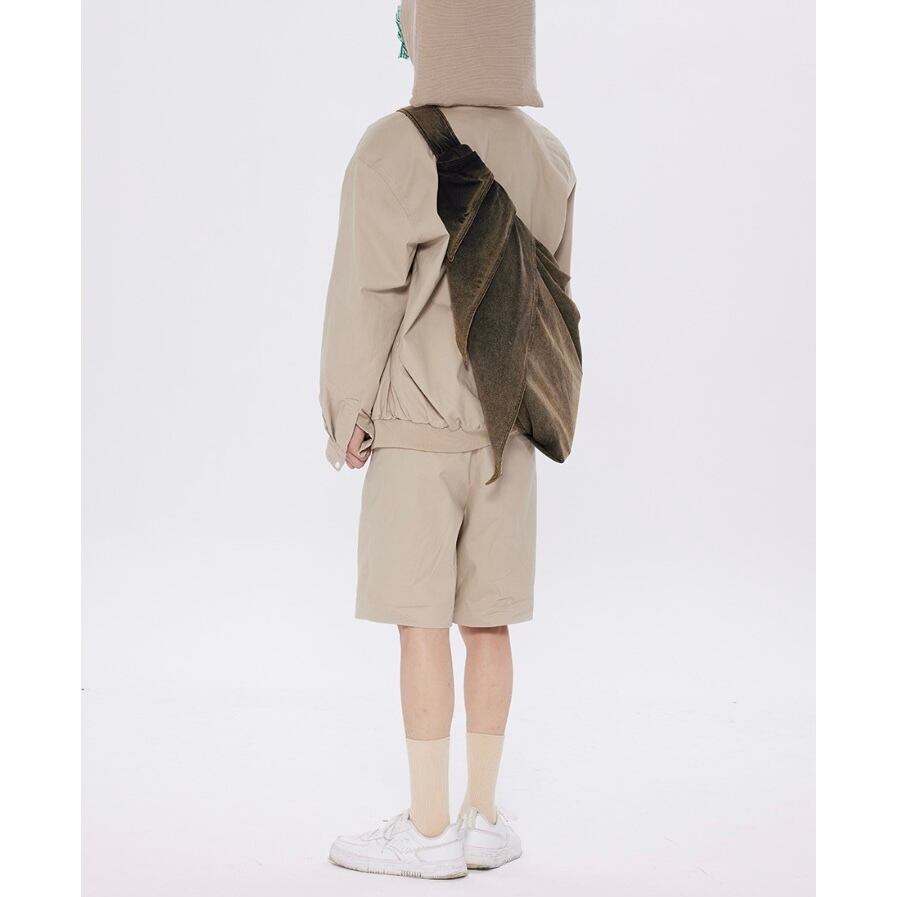 LIJUNWANG] Washed Old Armour Cross Bag | BYORI 