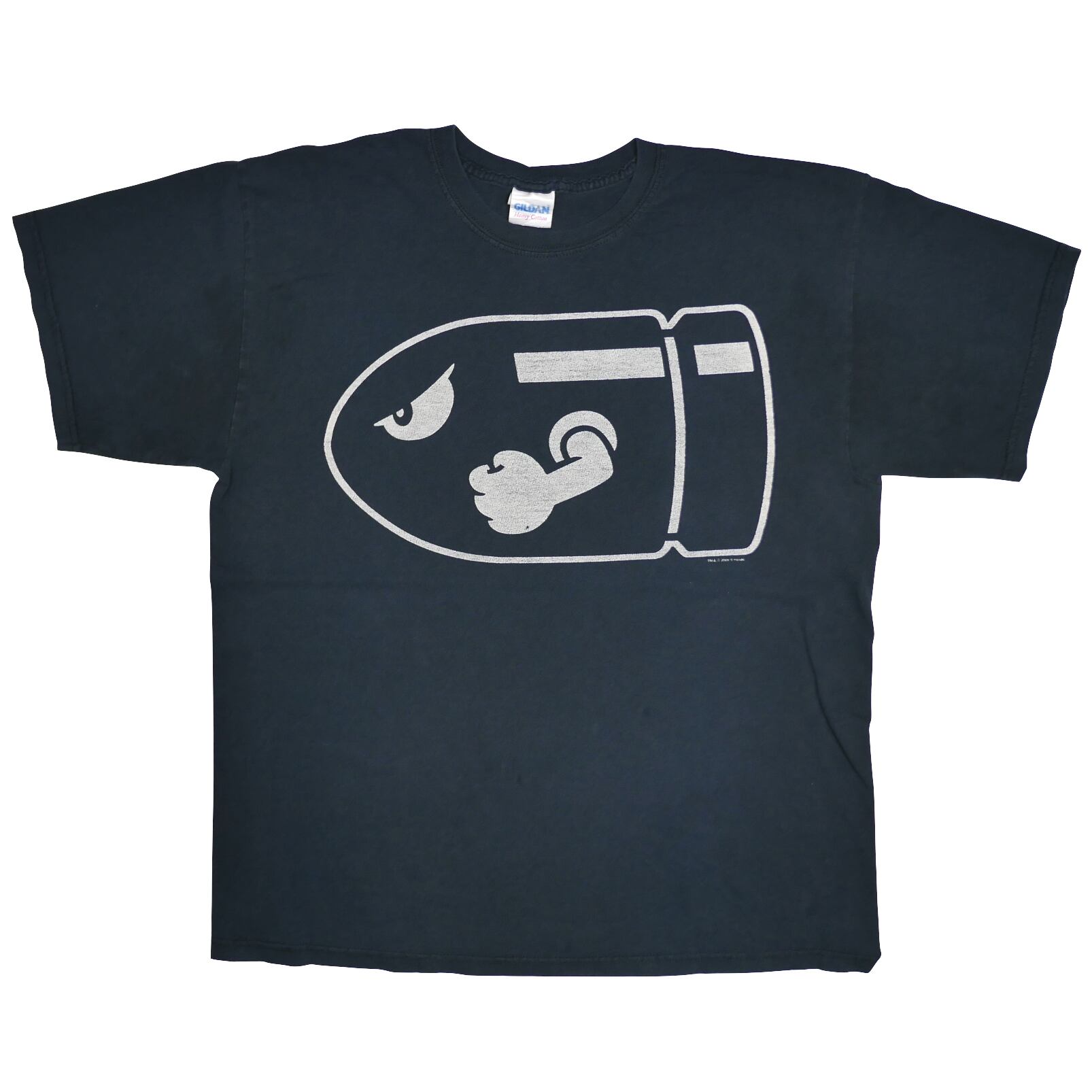 USED【L】00s Nintendo SUPER MARIO BROS. Bullet Bill Tee / GILDAN ©2009