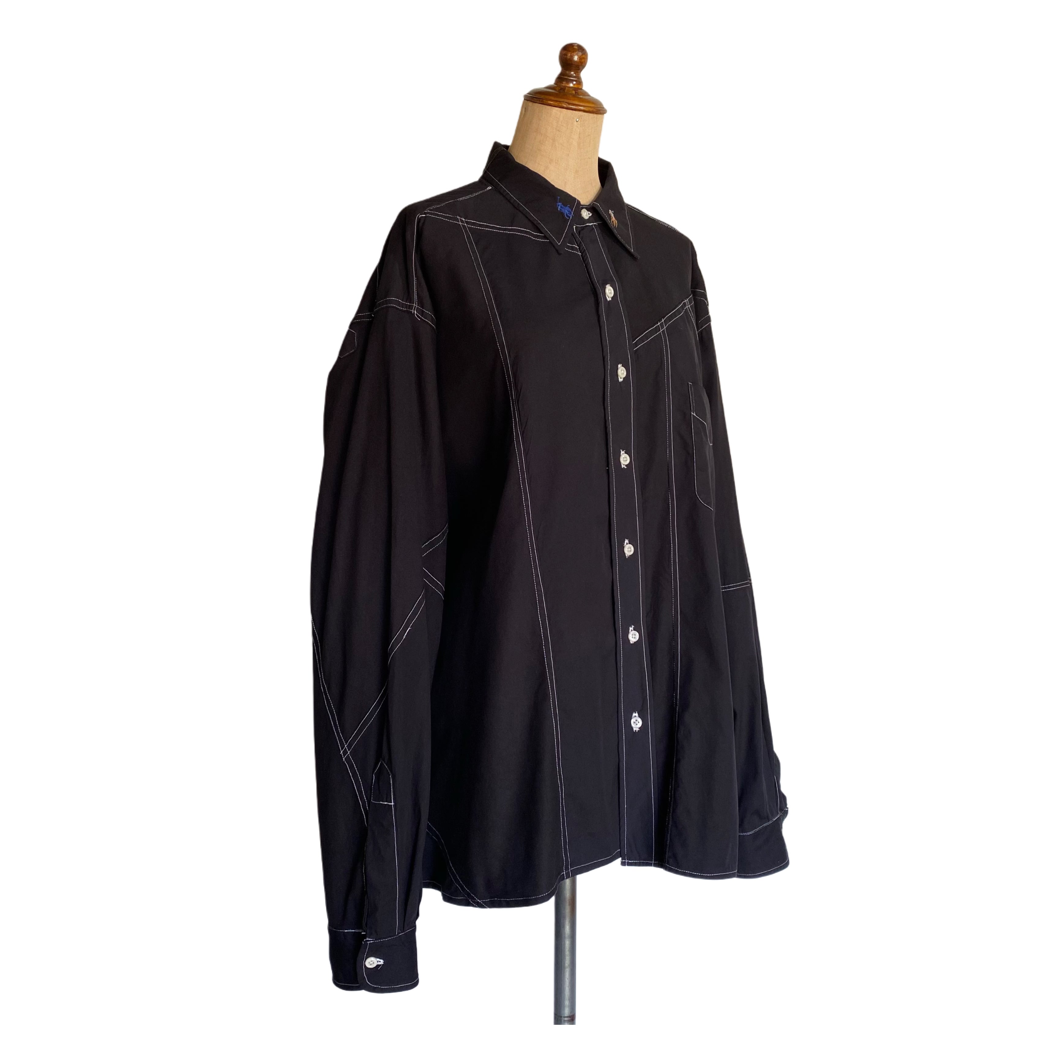 Rebuild oversized box shirts black