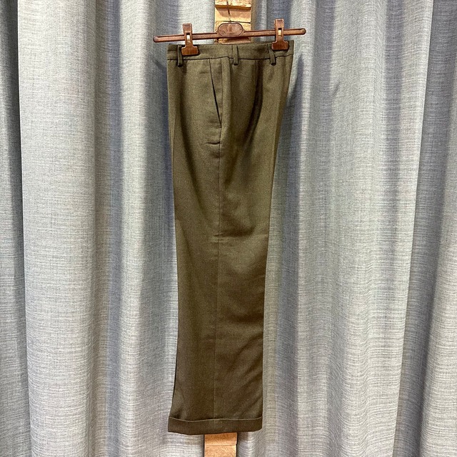 BERNARD ZINS MARS WOOL/CASHMERE FLARE SLACKS 《W'S 40》