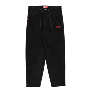 CORDUROY TEXTILE  Pants -Black