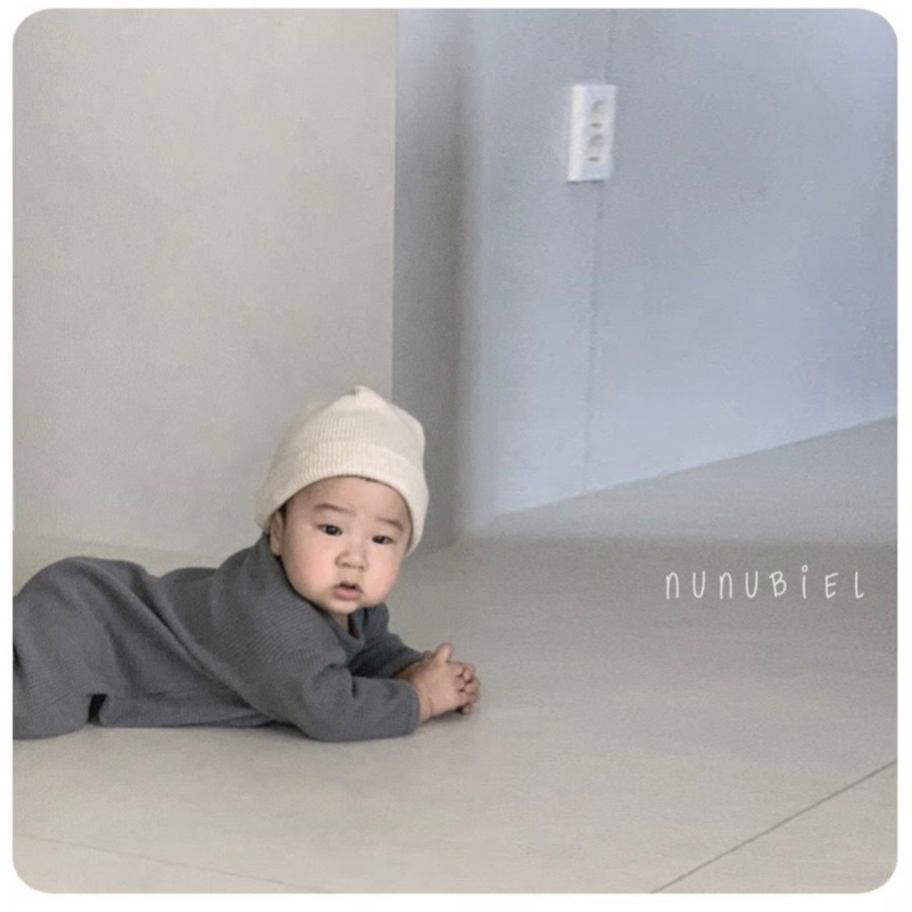 【nunubiel】ベベ クロッフルスーツ／オートミール（70~90cm） - 6