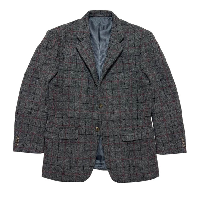 古着 オックスフォードクラシック ハリスツイード ツイードジャケット クリーニング済み OXFORD CLASSIC メンズAB5 M相当