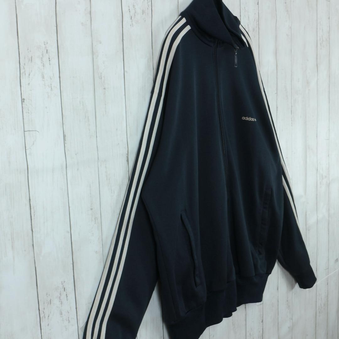 00s アディダス adidas ハイネック トラックジャケット M 黒タグ