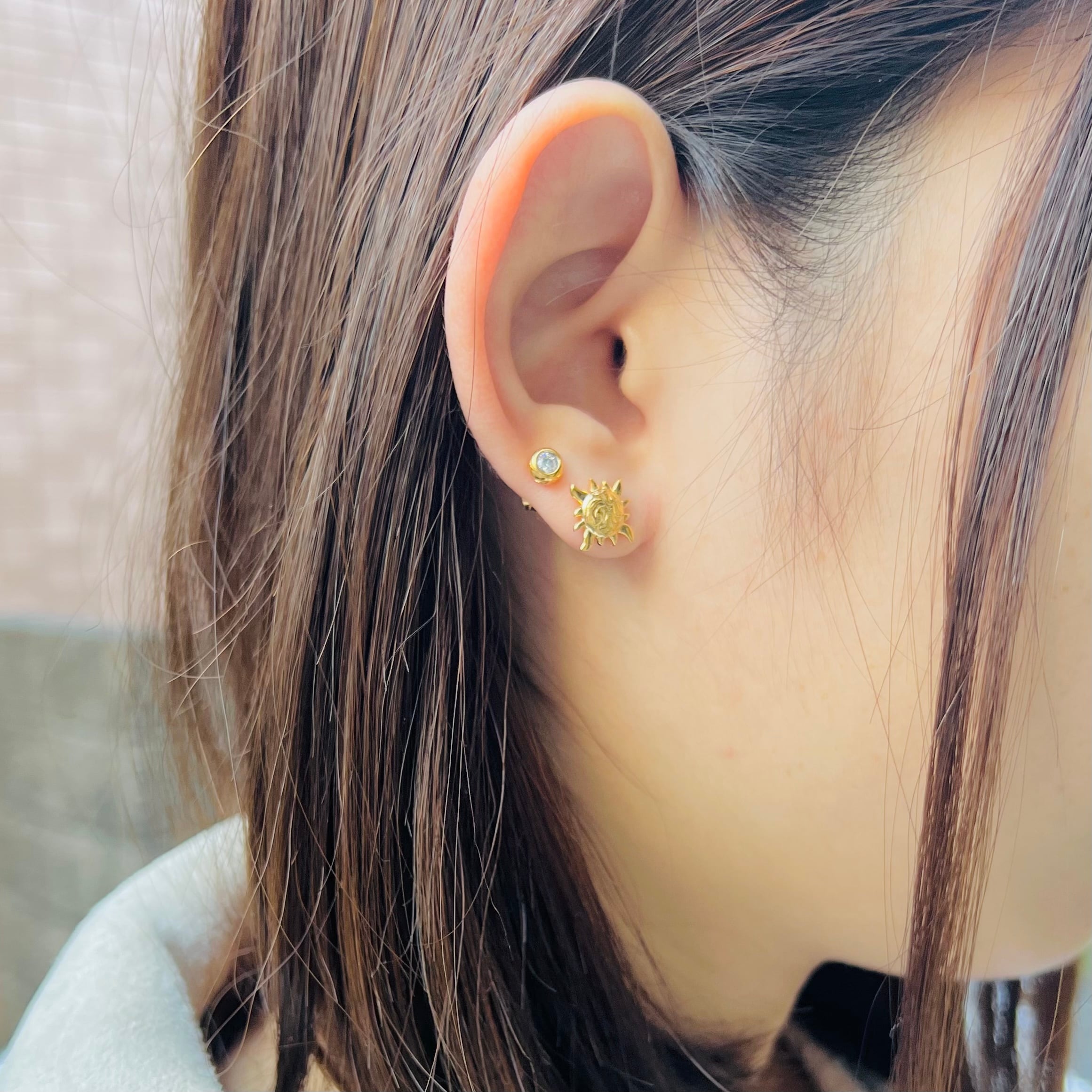 ハワイアン・サン・ピアス 片耳用 | Lana Jewelry