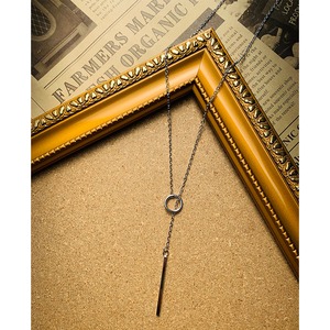 ラリエットネックレス シルバー ロジウムコーティング