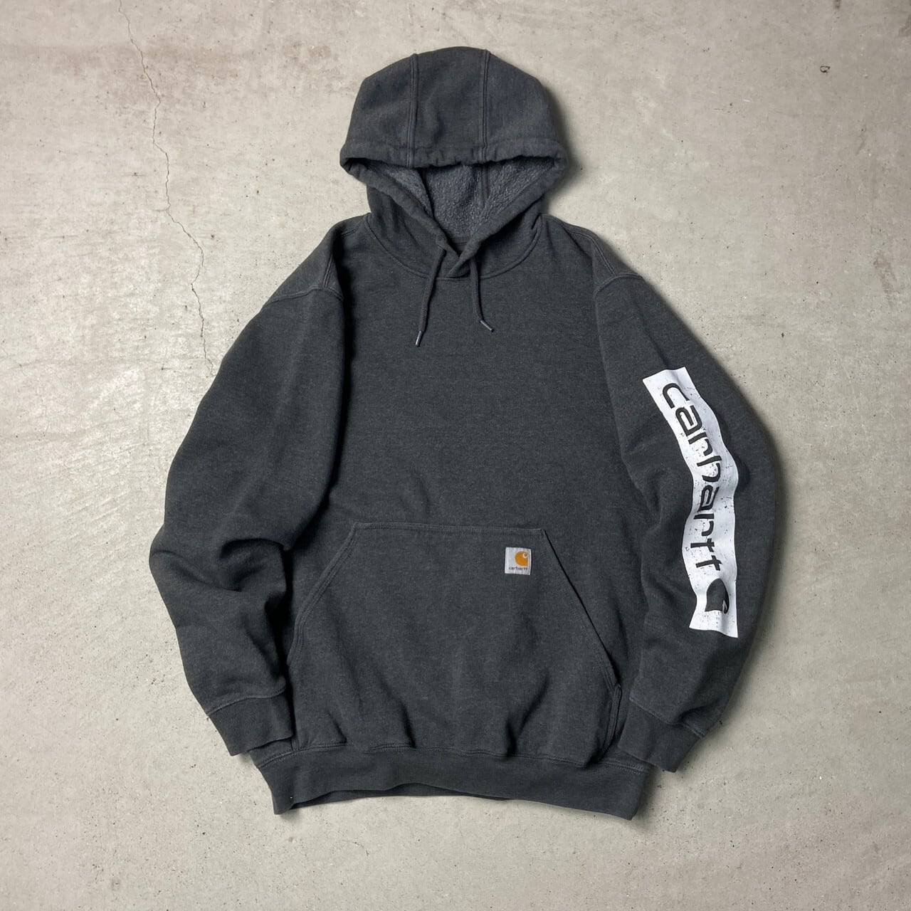 Carhartt カーハート ORIGINAL FIT 袖ロゴプリント スウェットパーカー