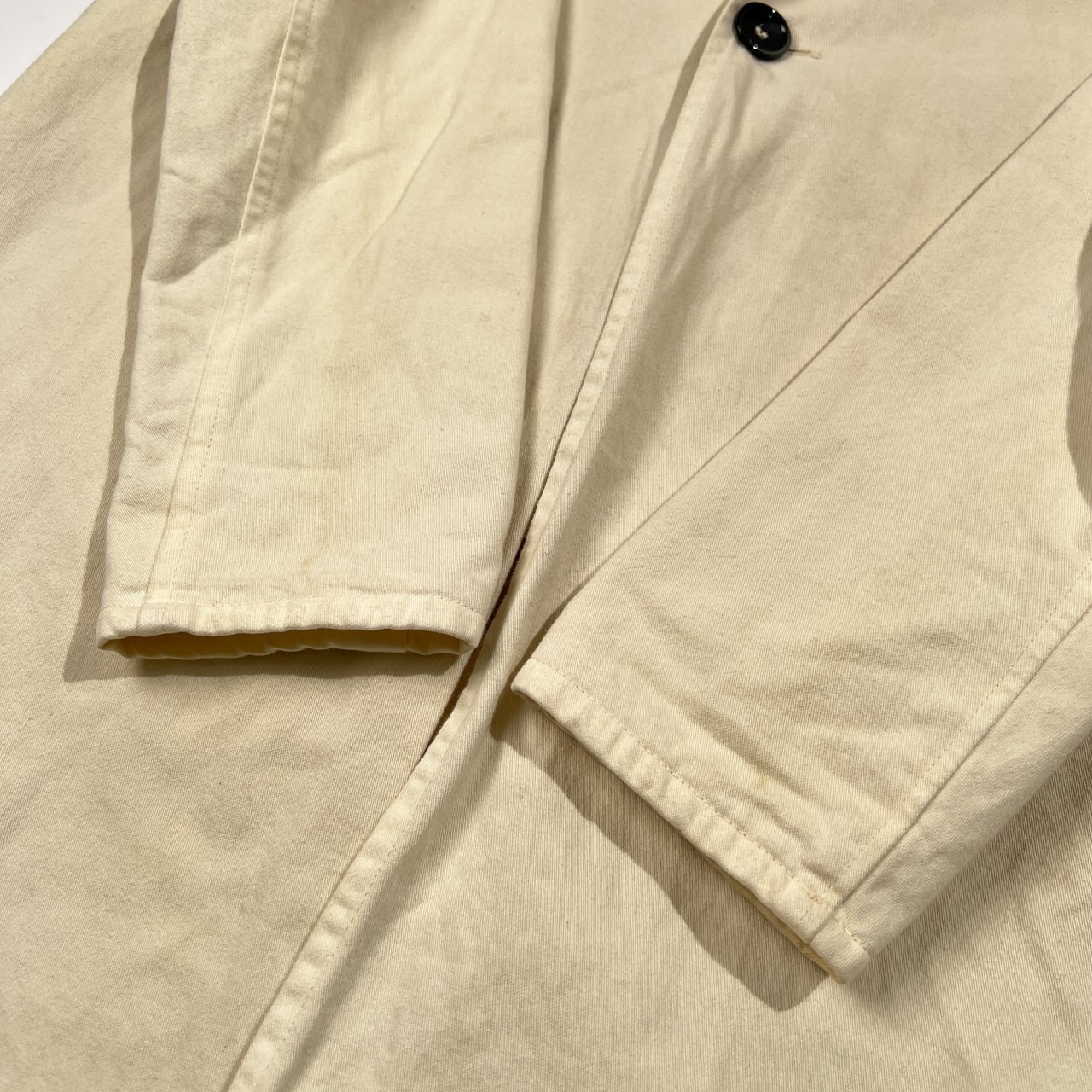 YARMO ヤーモ 切替 ワークコート ショップコート /アイボリー系/イングランド製