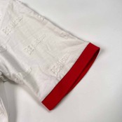 BEAMS GOLF ビームス ゴルフ ロゴ総柄 半袖 ポロシャツ サイズ XL /メンズ/ホワイト/日本製