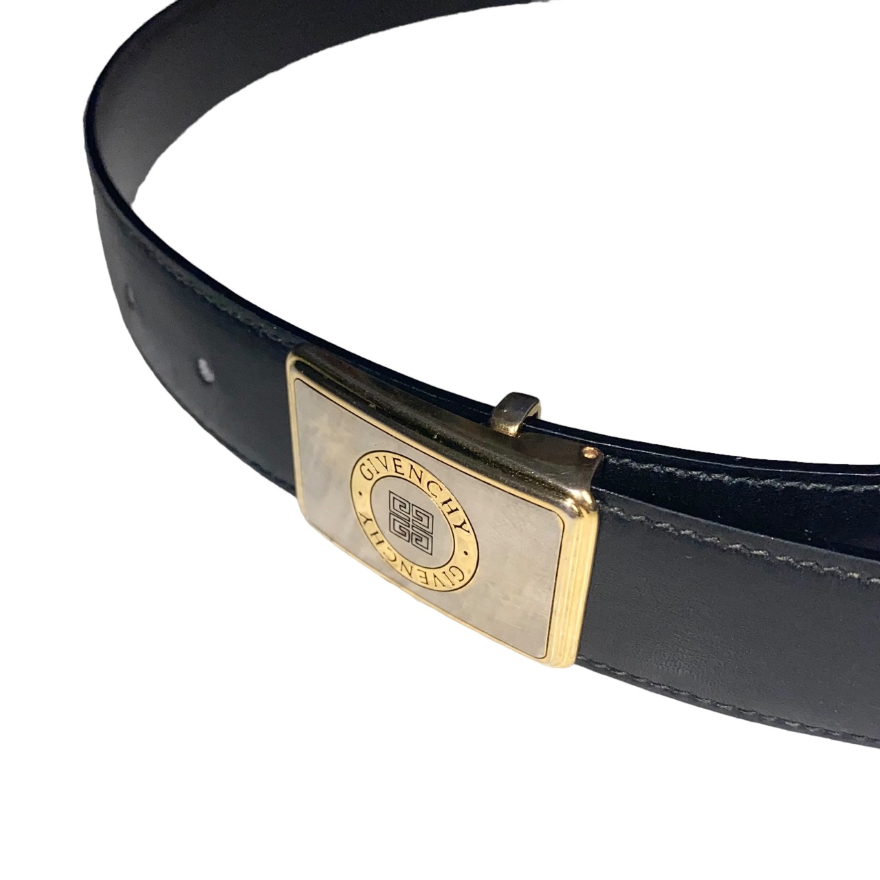 GIVENCHY black leather belt